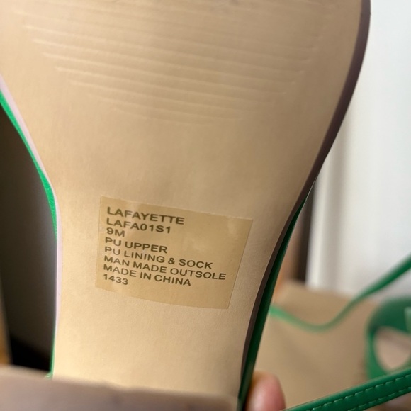 Steve Madden Vibrant Green Strappy Heels size 9 - Picture 6 of 7
